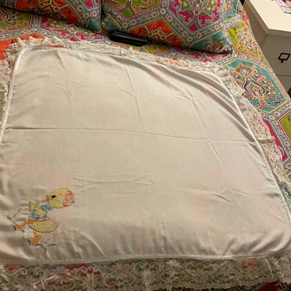 Vintage Baby Lace Crib Sheet